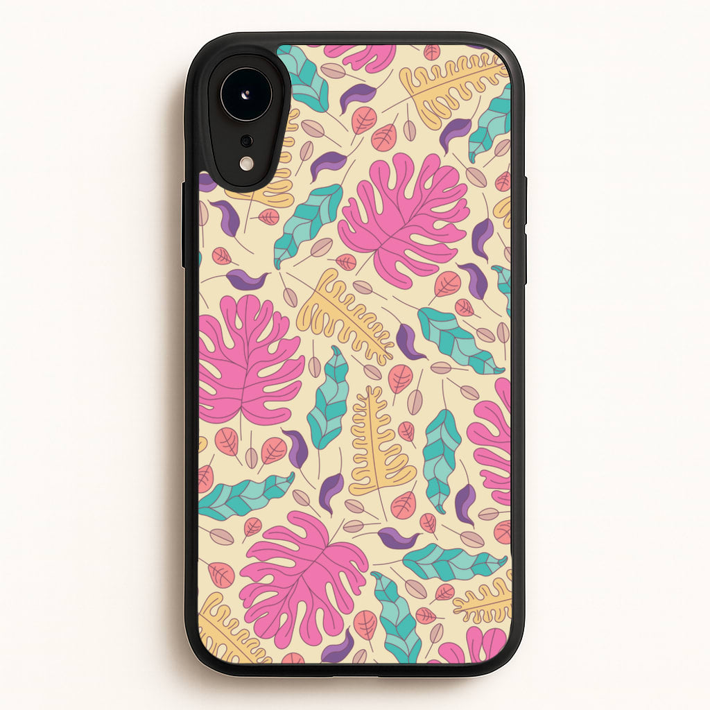 Multi Coloured Leaves - Foliage - Foliage Phone Case for iPhone XR