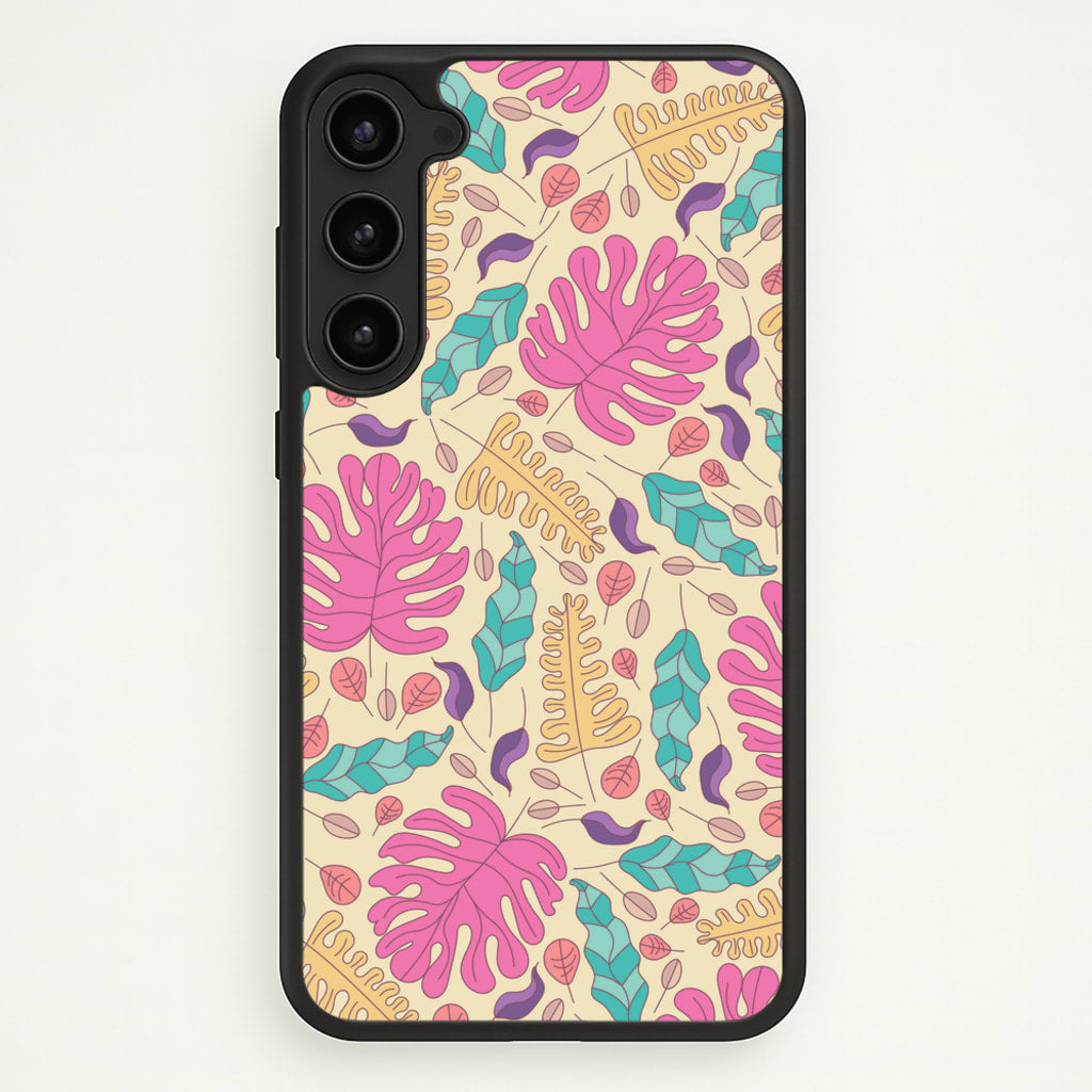 Multi Coloured Leaves - Foliage - Foliage Phone Case for Galaxy S23