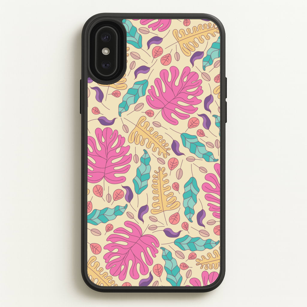 Multi Coloured Leaves - Foliage - Foliage Phone Case for iPhone XS Max