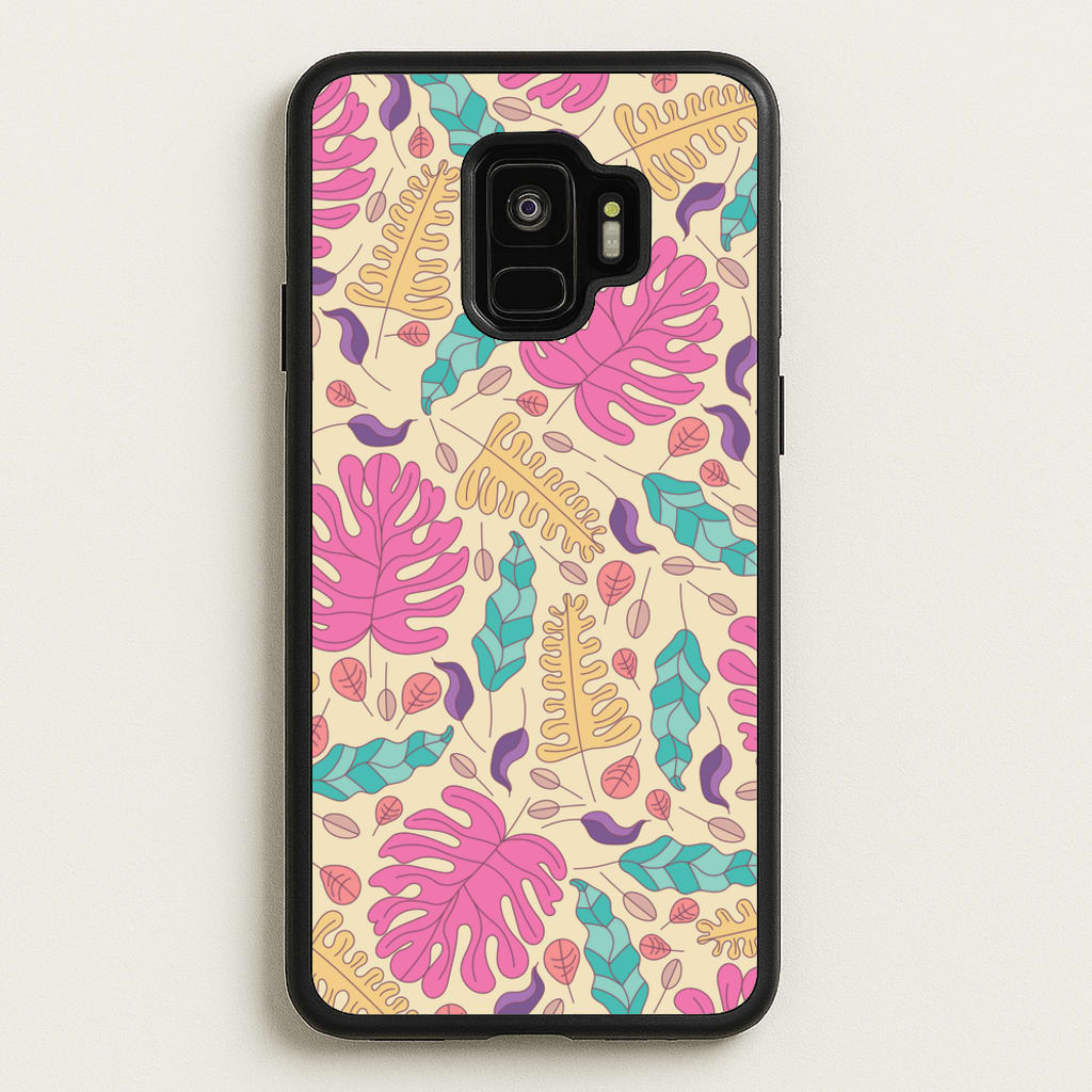 Multi Coloured Leaves - Foliage - Foliage Phone Case for Galaxy S9