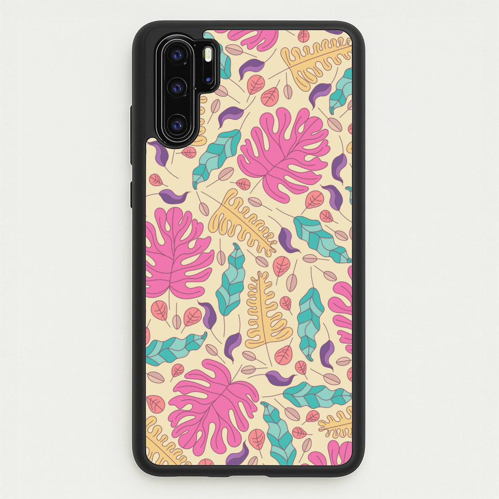 Multi Coloured Leaves - Foliage - Foliage Phone Case for Huawei P30 Pro