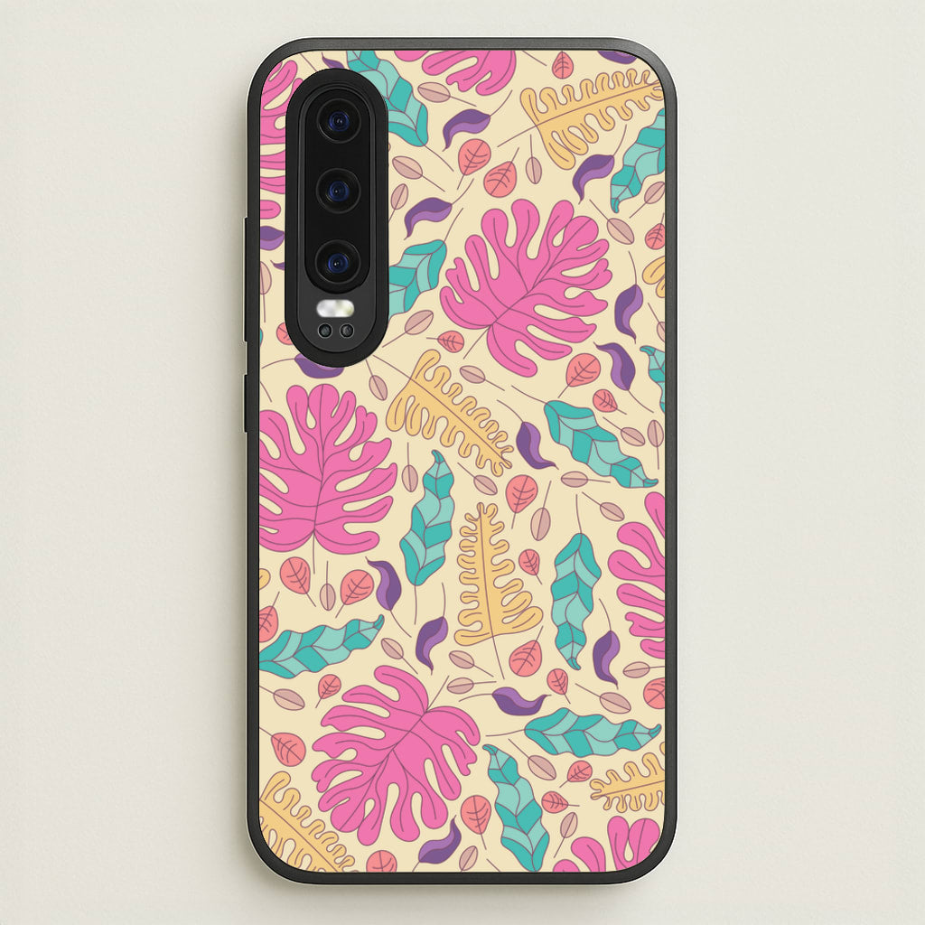 Multi Coloured Leaves - Foliage - Foliage Phone Case for Huawei P30