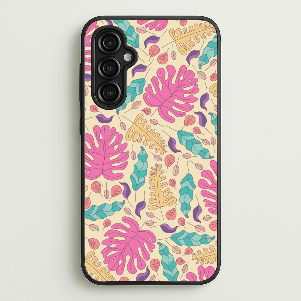 Multi Coloured Leaves - Foliage - Foliage Phone Case for Galaxy A14