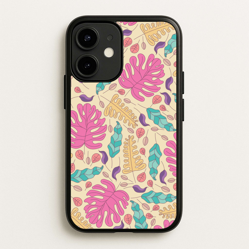 Multi Coloured Leaves - Foliage - Foliage Phone Case for iPhone 12 Mini