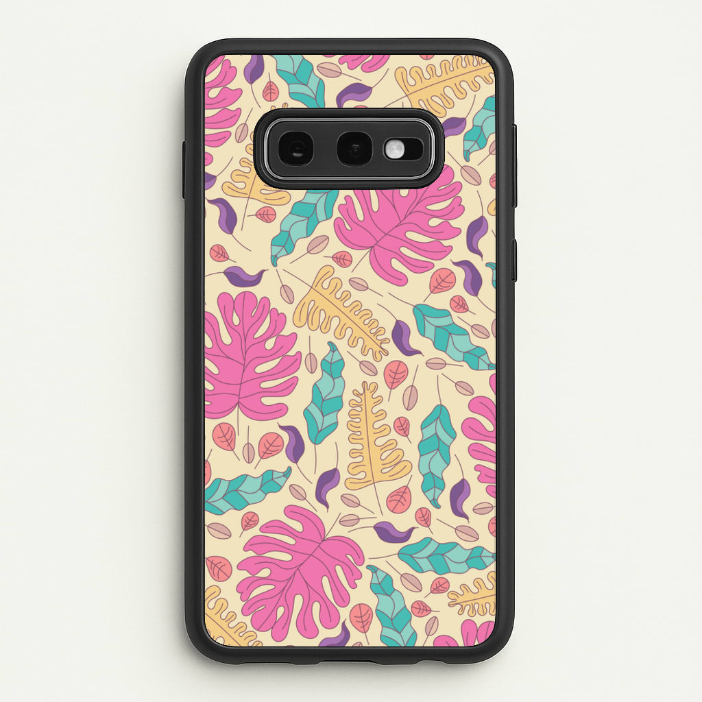 Multi Coloured Leaves - Foliage - Foliage Phone Case for Galaxy S10e