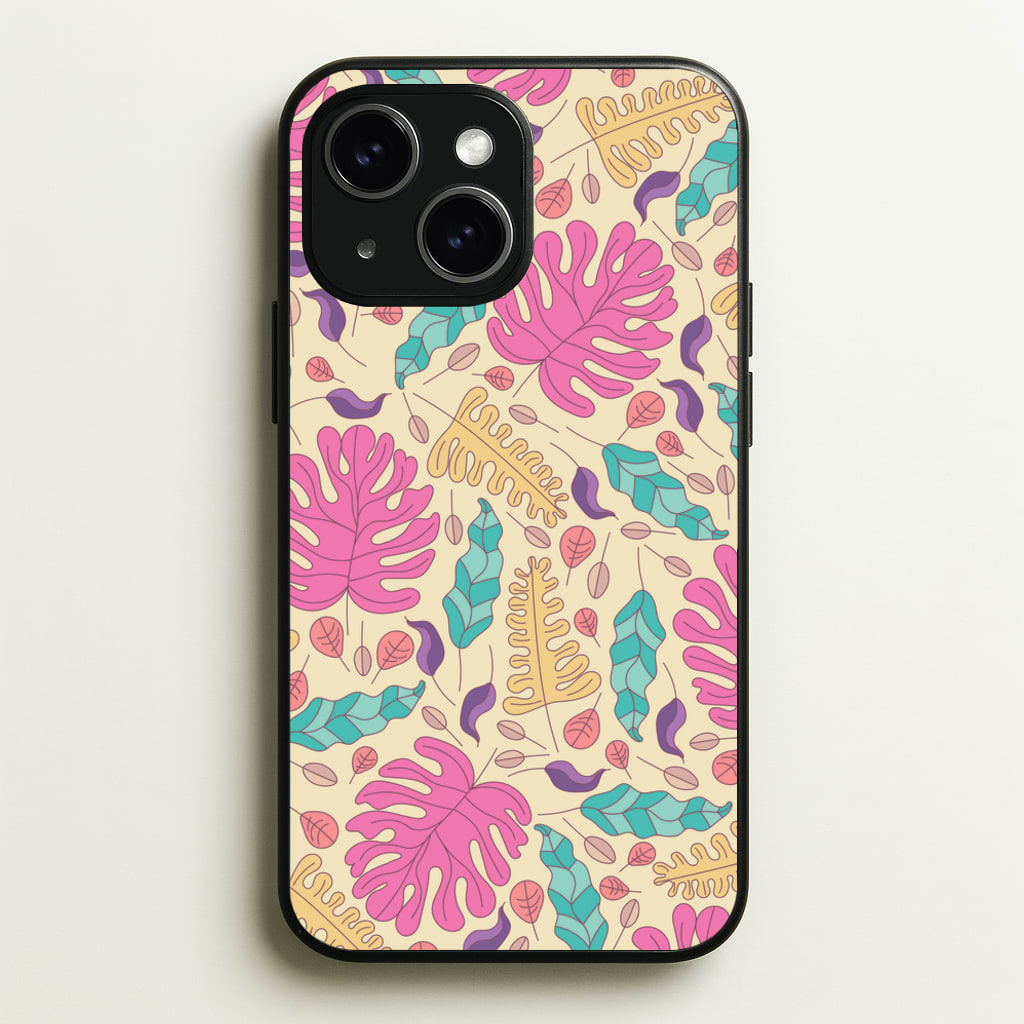 Multi Coloured Leaves - Foliage - Foliage Phone Case for iPhone 15