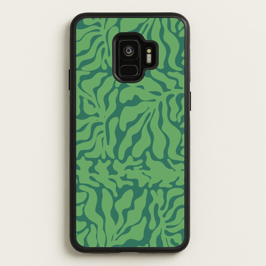 Green Leaves - Foliage - Foliage Phone Case for Galaxy S9