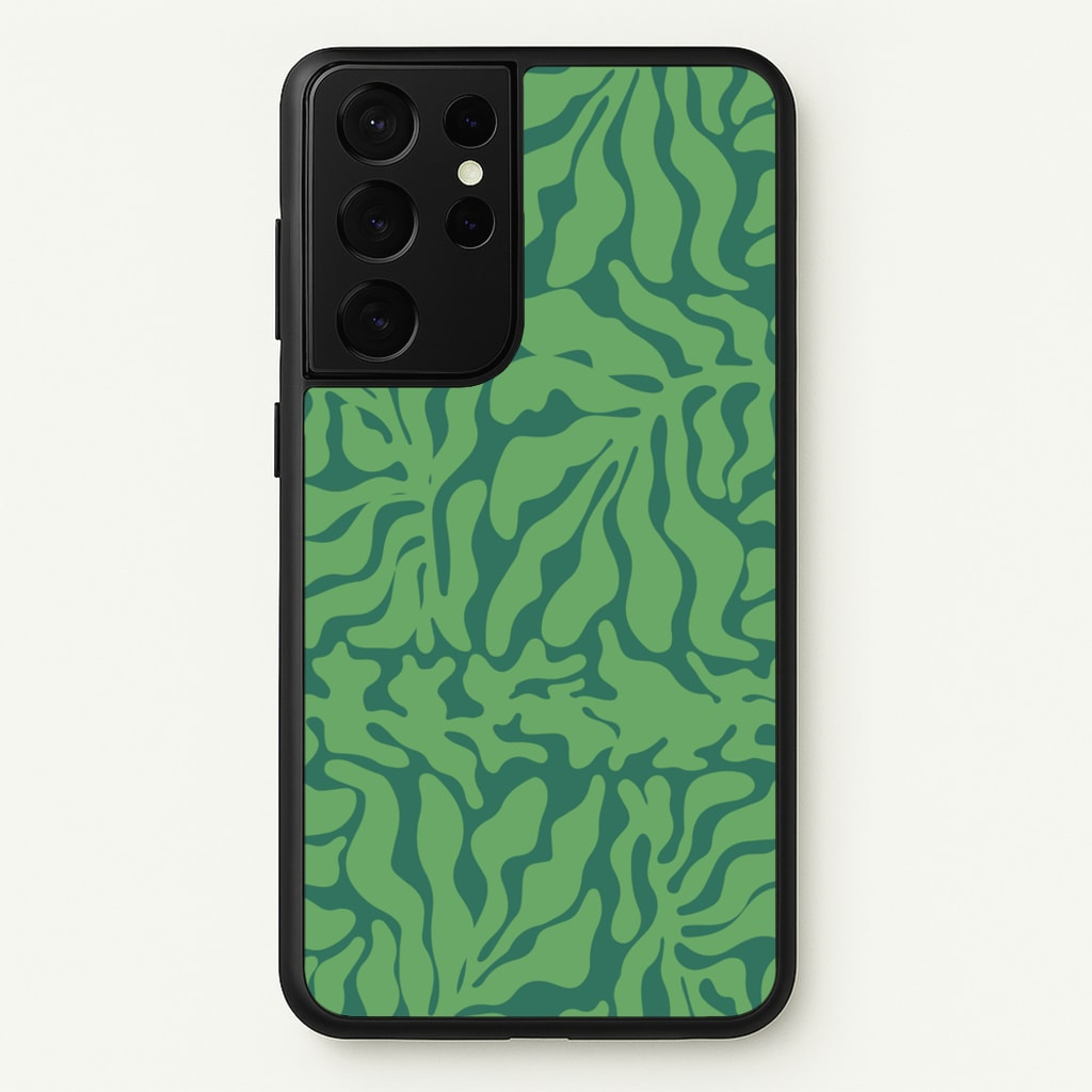 Green Leaves - Foliage - Foliage Phone Case for Galaxy S21 Ultra