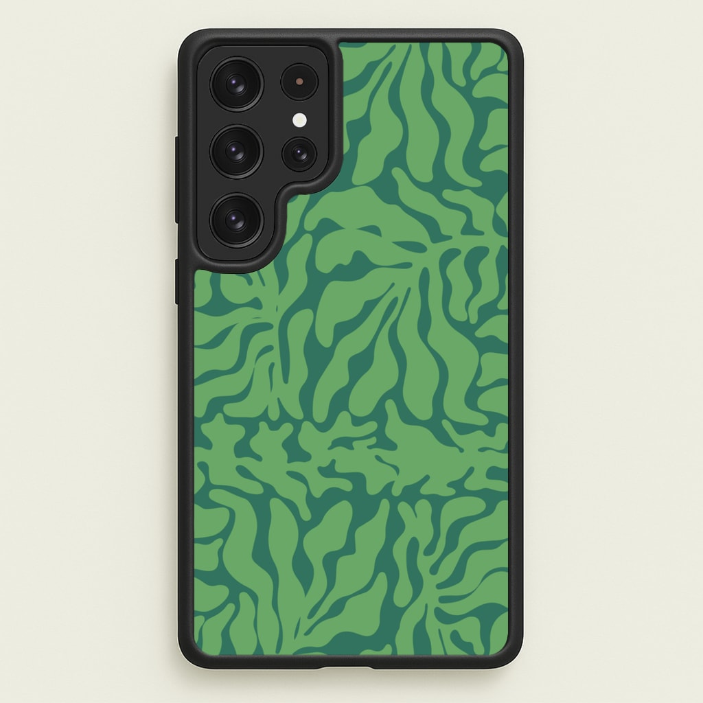 Green Leaves - Foliage - Foliage Phone Case for Galaxy S22 Ultra