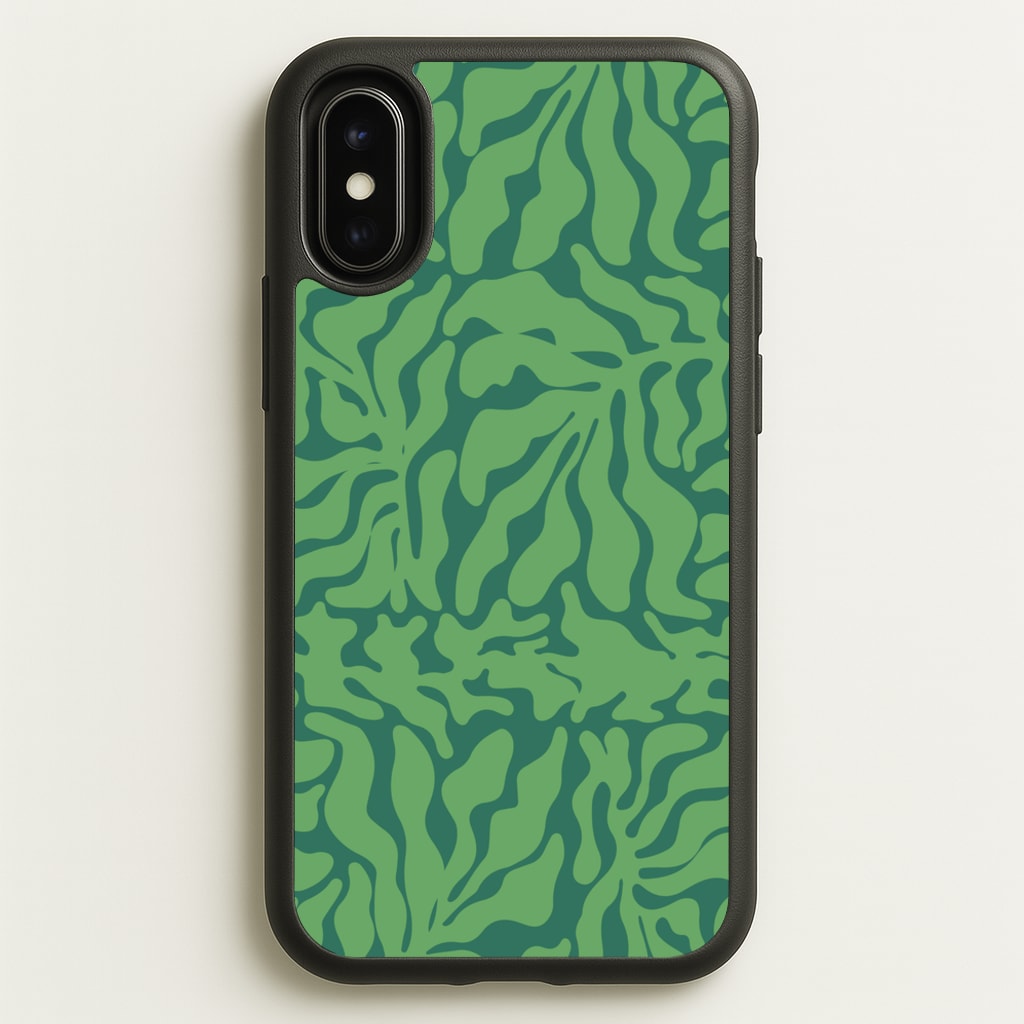 Green Leaves - Foliage - Foliage Phone Case for iPhone X / XS