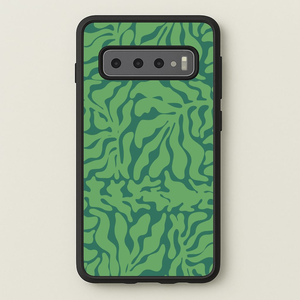 Green Leaves - Foliage - Foliage Phone Case for Galaxy S10