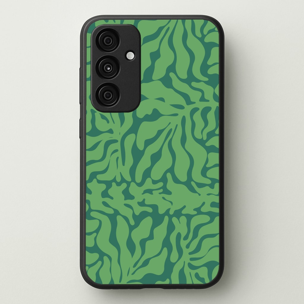 Green Leaves - Foliage - Foliage Phone Case for Galaxy A55