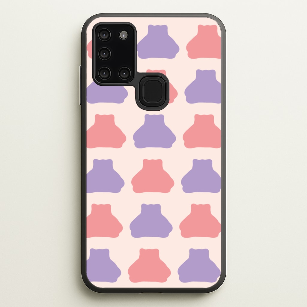 Snorlex pattern - Pokemon Phone Case for Galaxy A21s