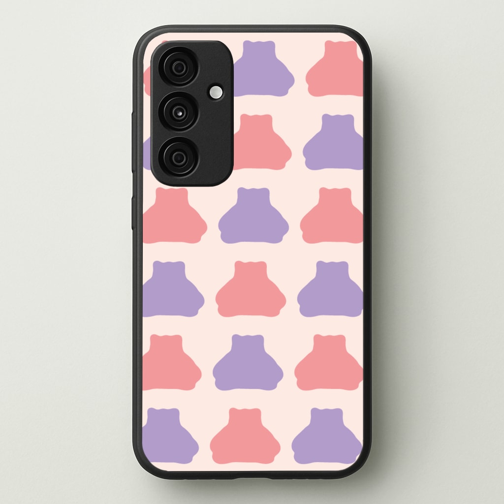 Snorlex pattern - Pokemon Phone Case for Galaxy A35
