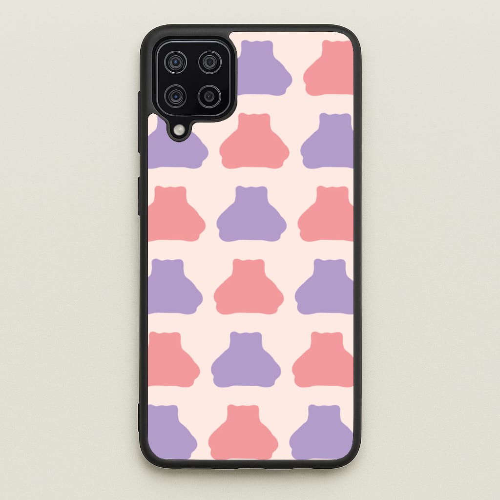 Snorlex pattern - Pokemon Phone Case for Galaxy A12