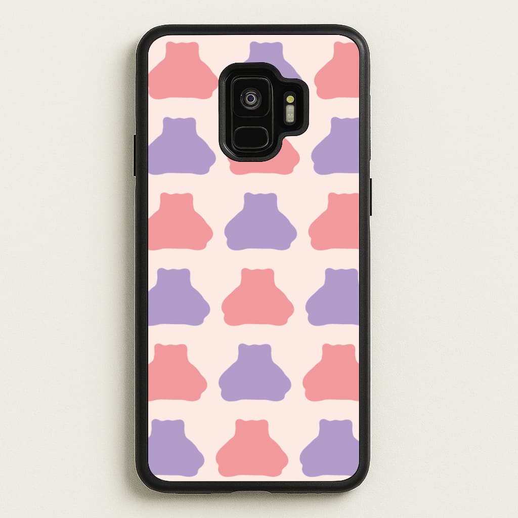 Snorlex pattern - Pokemon Phone Case for Galaxy S9