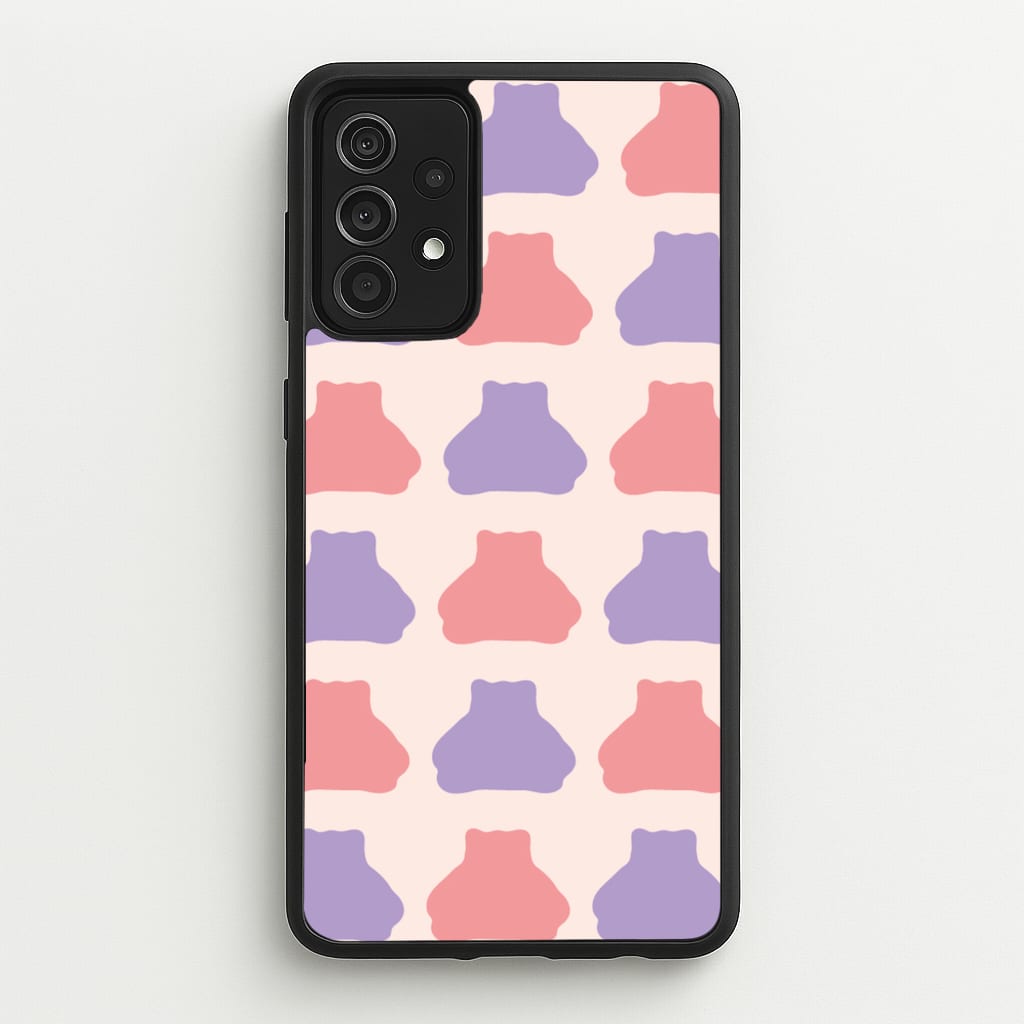 Snorlex pattern - Pokemon Phone Case for Galaxy A52 / A52s