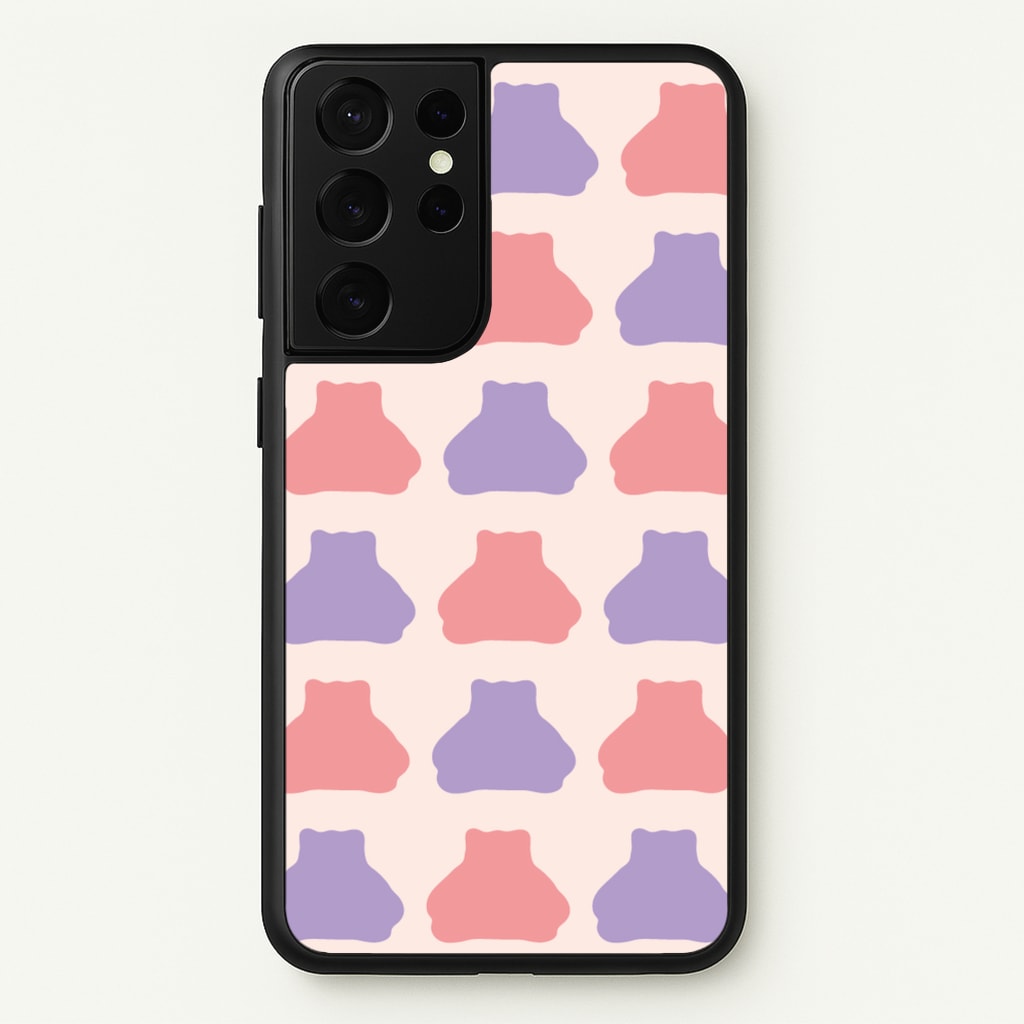 Snorlex pattern - Pokemon Phone Case for Galaxy S21 Ultra