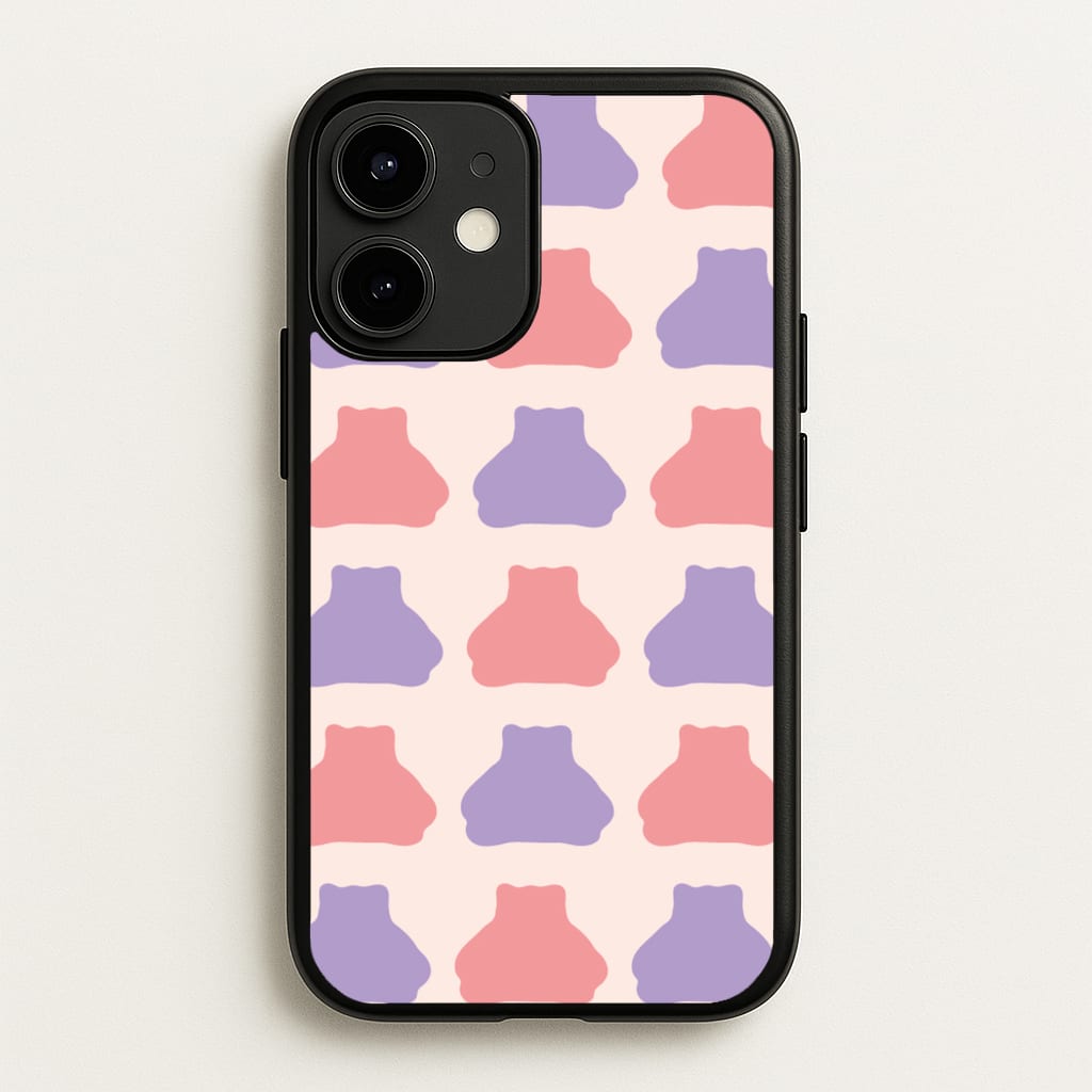Snorlex pattern - Pokemon Phone Case for iPhone 12 Mini
