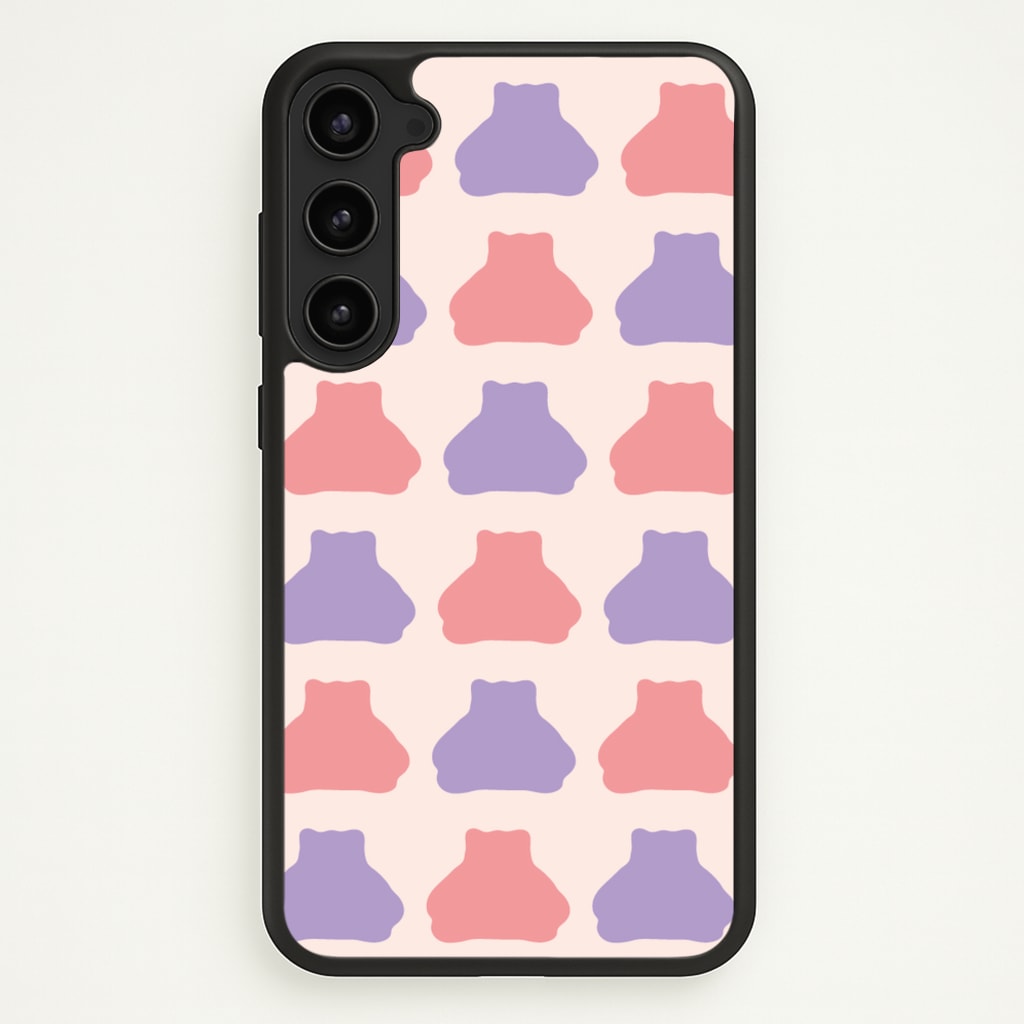 Snorlex pattern - Pokemon Phone Case for Galaxy S23 Plus