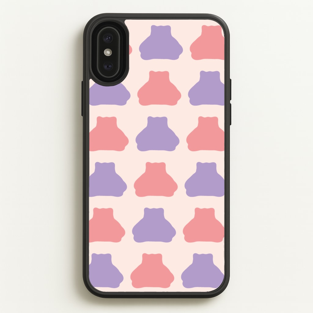 Snorlex pattern - Pokemon Phone Case for iPhone XS Max