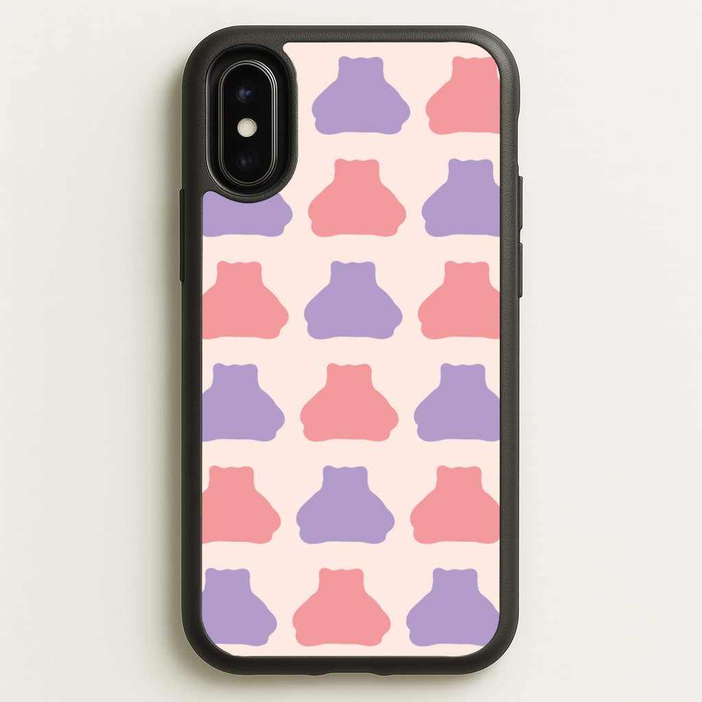 Snorlex pattern - Pokemon Phone Case for iPhone X / XS