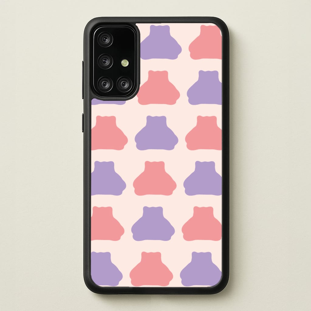 Snorlex pattern - Pokemon Phone Case for Galaxy A71