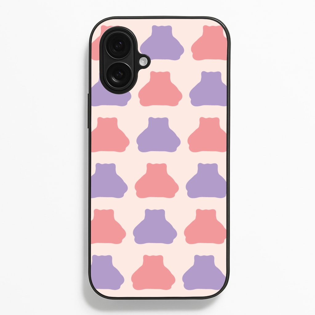 Snorlex pattern - Pokemon Phone Case for iPhone 16 Plus