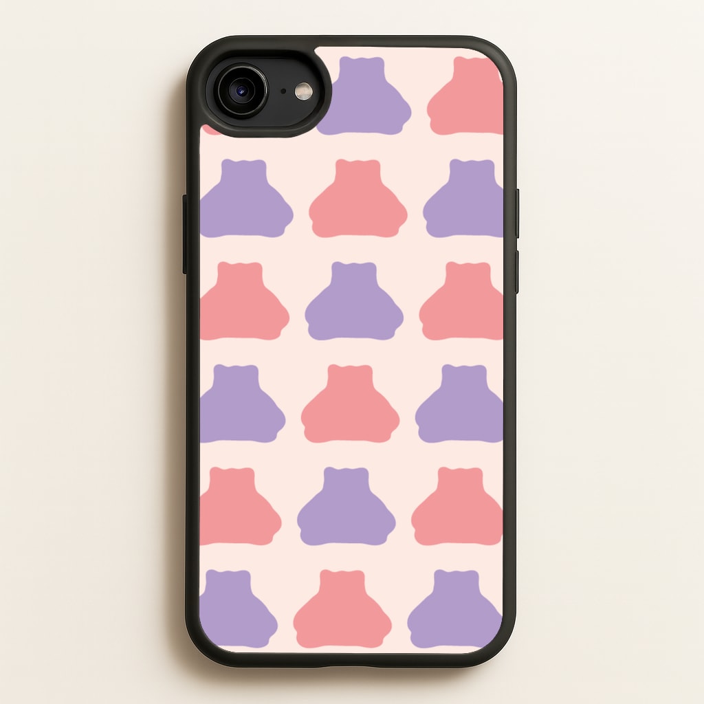 Snorlex pattern - Pokemon Phone Case for iPhone 6 / 7 / 8 / SE