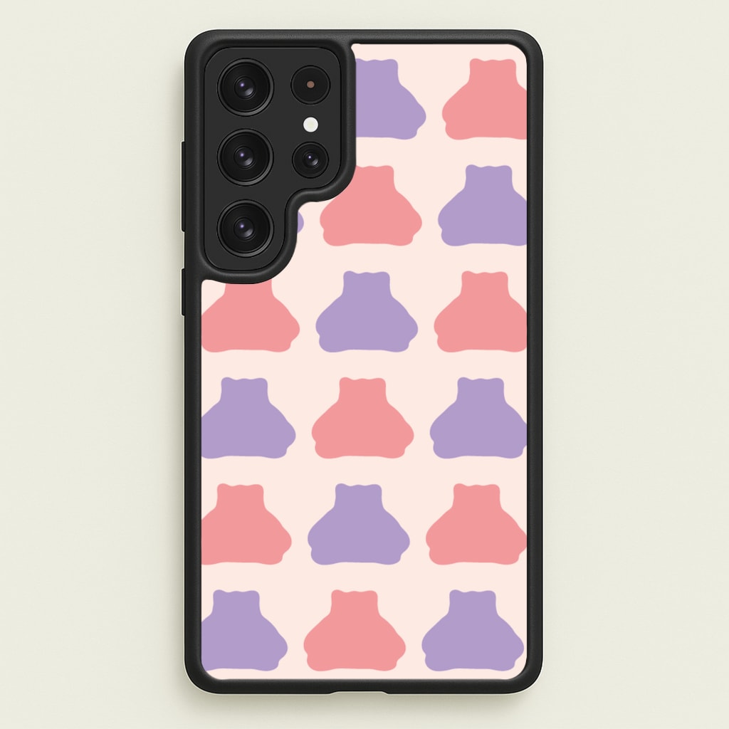 Snorlex pattern - Pokemon Phone Case for Galaxy S22 Ultra