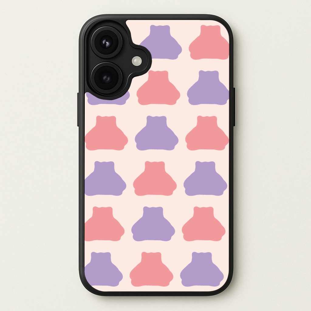 Snorlex pattern Phone Case for iPhone 17