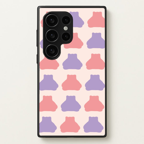Snorlex pattern - Pokemon Phone Case for Galaxy S24 Ultra