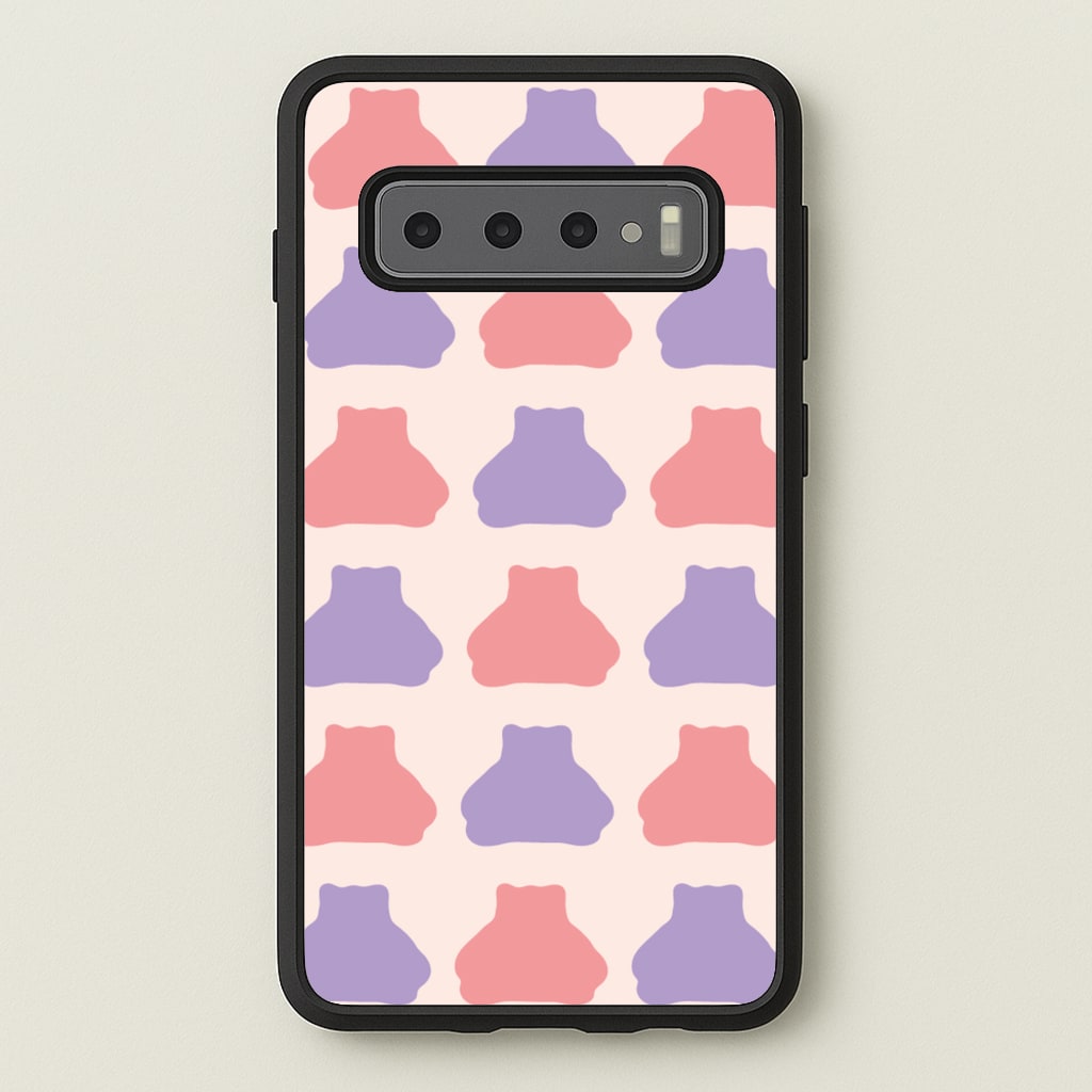 Snorlex pattern - Pokemon Phone Case for Galaxy S10 Plus