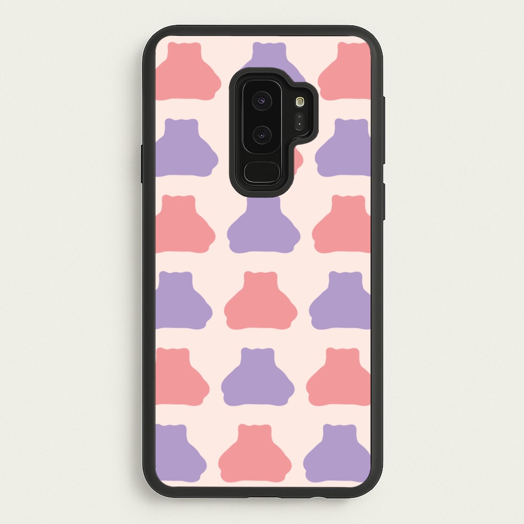Snorlex pattern - Pokemon Phone Case for Galaxy S9 Plus