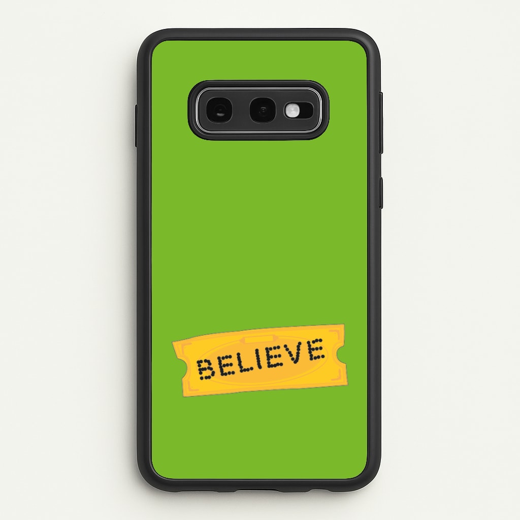 Believe - Polar Christmas - Polar Express Phone Case for Galaxy S10e