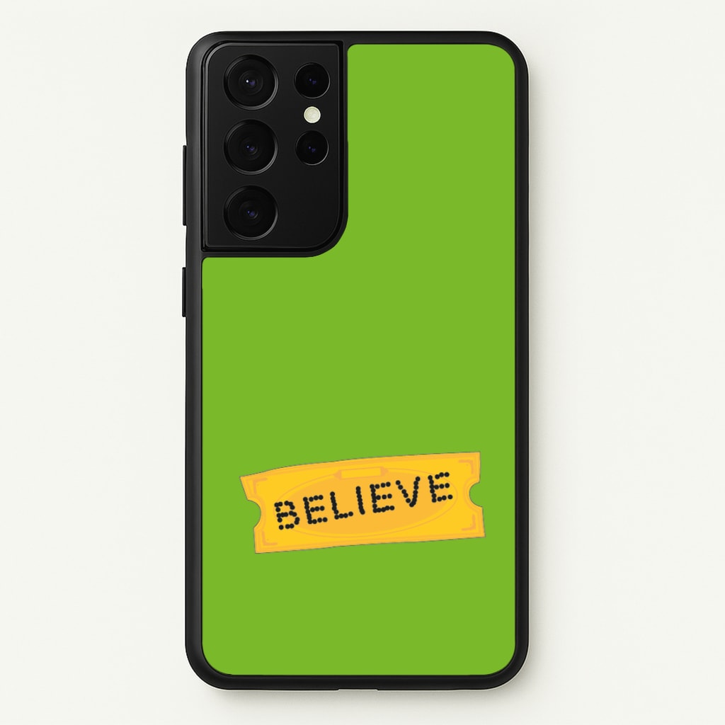 Believe - Polar Christmas - Polar Express Phone Case for Galaxy S21 Ultra