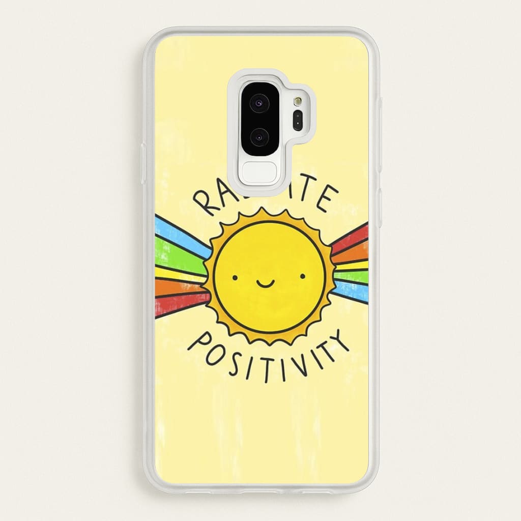 Radiate Positivity Sunshine - Positivity - Positivity Phone Case for Galaxy S9 Plus