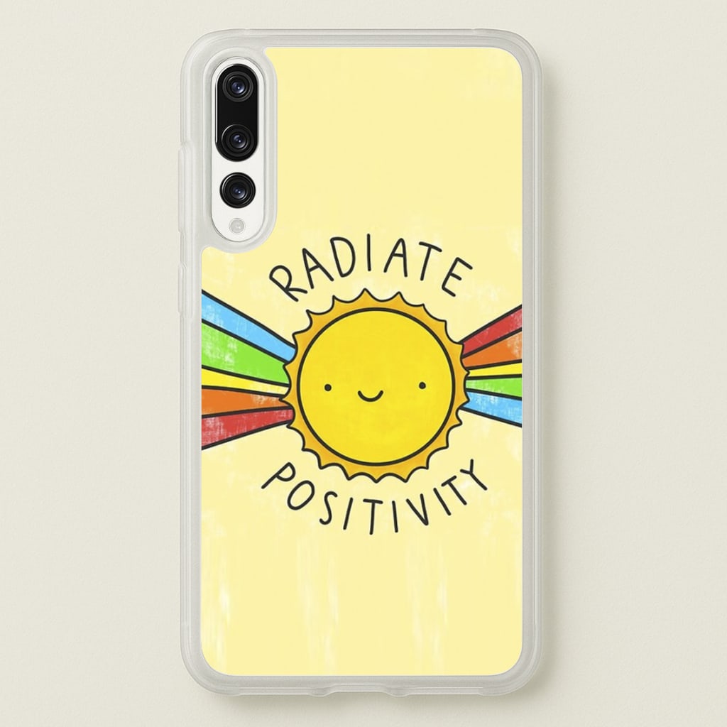 Radiate Positivity Sunshine - Positivity - Positivity Phone Case for Huawei P20 Pro