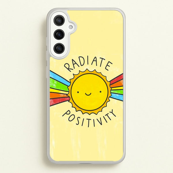 Radiate Positivity Sunshine - Positivity - Positivity Phone Case for Galaxy A34