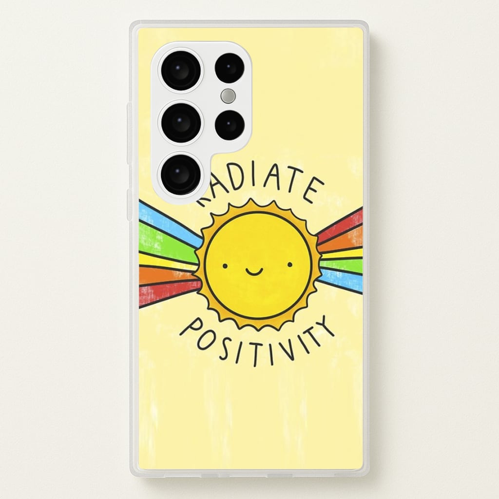 Radiate Positivity Sunshine - Positivity - Positivity Phone Case for Galaxy S24 Ultra