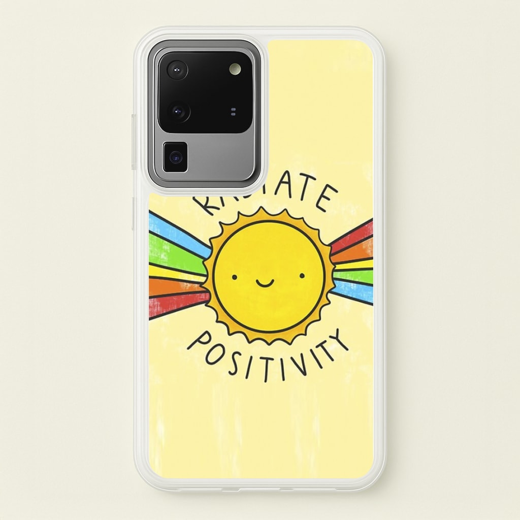 Radiate Positivity Sunshine - Positivity - Positivity Phone Case for Galaxy S20 Ultra