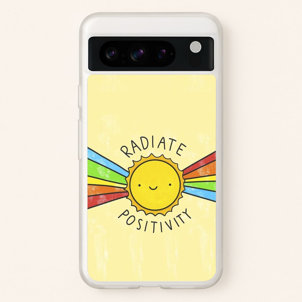 Radiate Positivity Sunshine - Positivity - Positivity Phone Case for Google Pixel 8 Pro