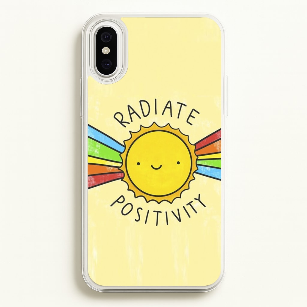 Radiate Positivity Sunshine - Positivity - Positivity Phone Case for iPhone XS Max