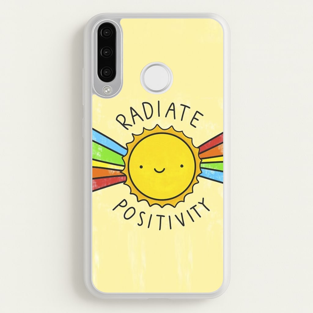 Radiate Positivity Sunshine - Positivity - Positivity Phone Case for Huawei P30 Lite