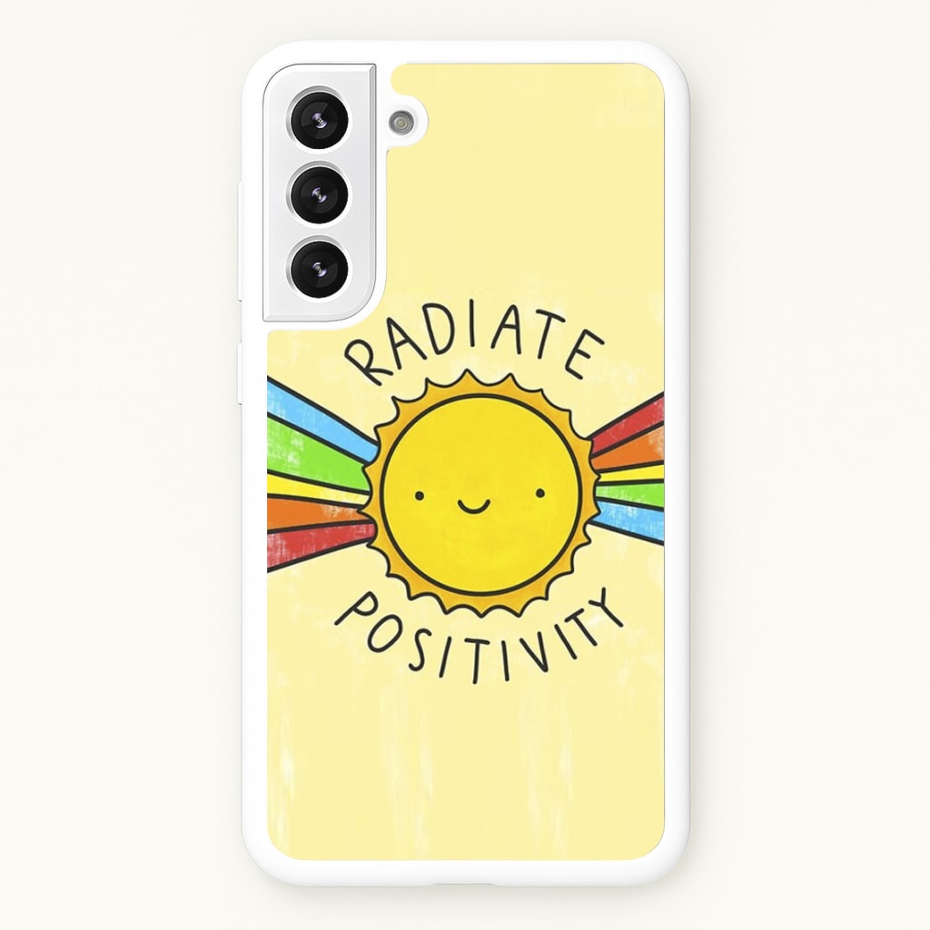 Radiate Positivity Sunshine - Positivity - Positivity Phone Case for Galaxy S22 Plus