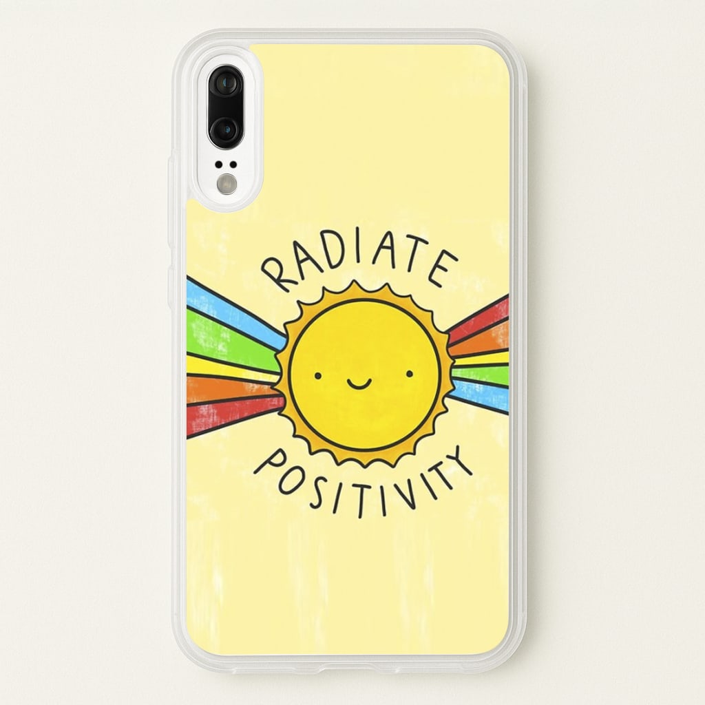 Radiate Positivity Sunshine - Positivity - Positivity Phone Case for Huawei P20