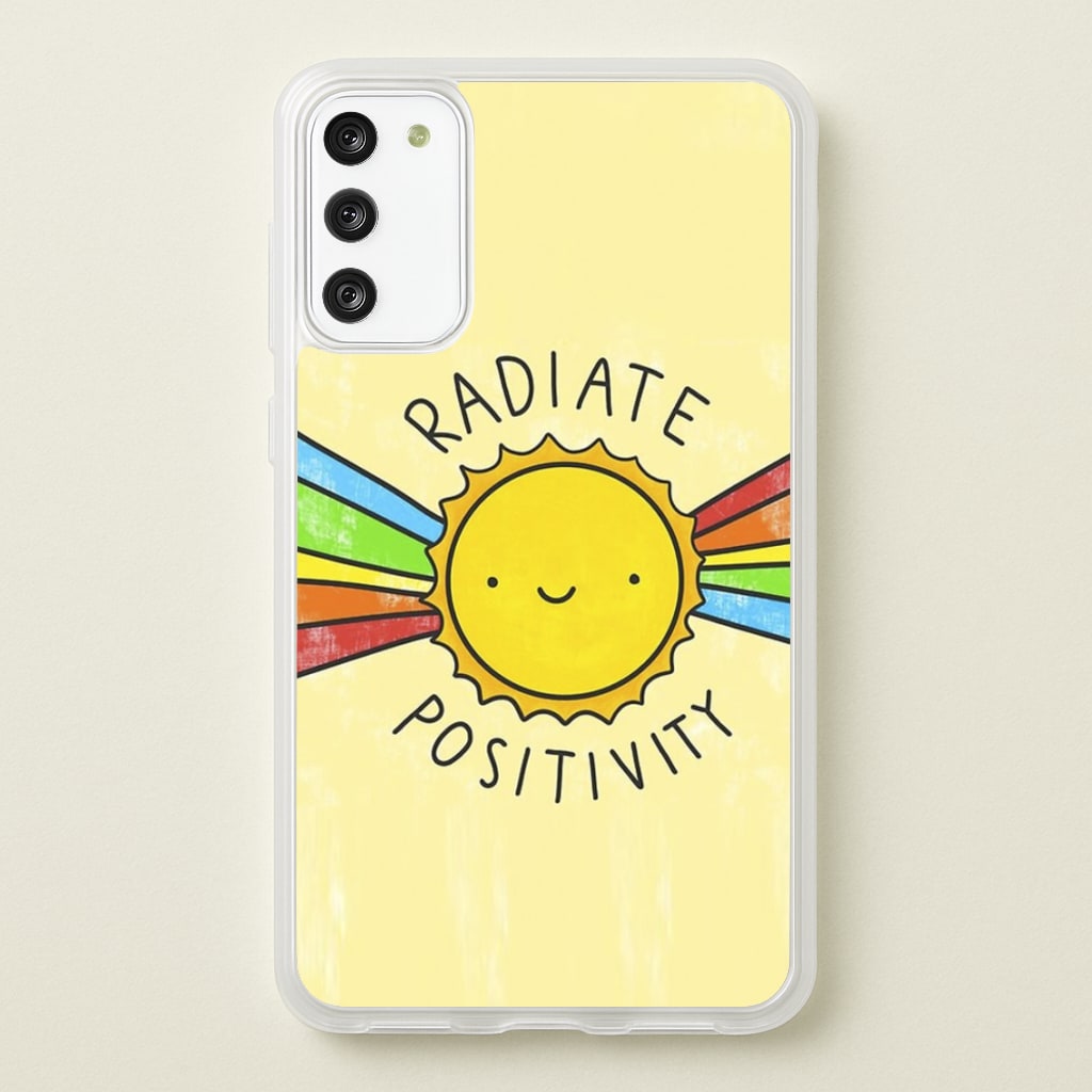 Radiate Positivity Sunshine - Positivity - Positivity Phone Case for Galaxy S20FE