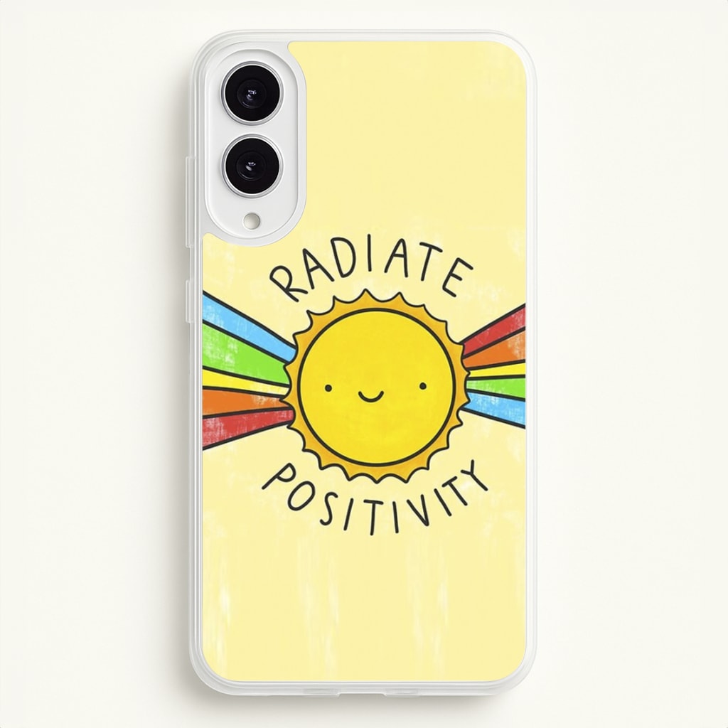 Radiate Positivity Sunshine - Positivity - Positivity Phone Case for Galaxy S25 Edge
