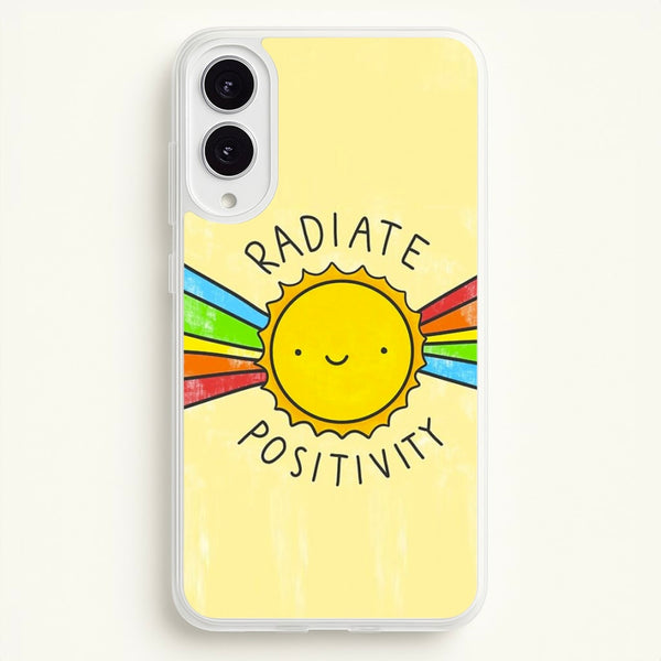 Radiate Positivity Sunshine - Positivity - Positivity Phone Case for Galaxy S25 Edge