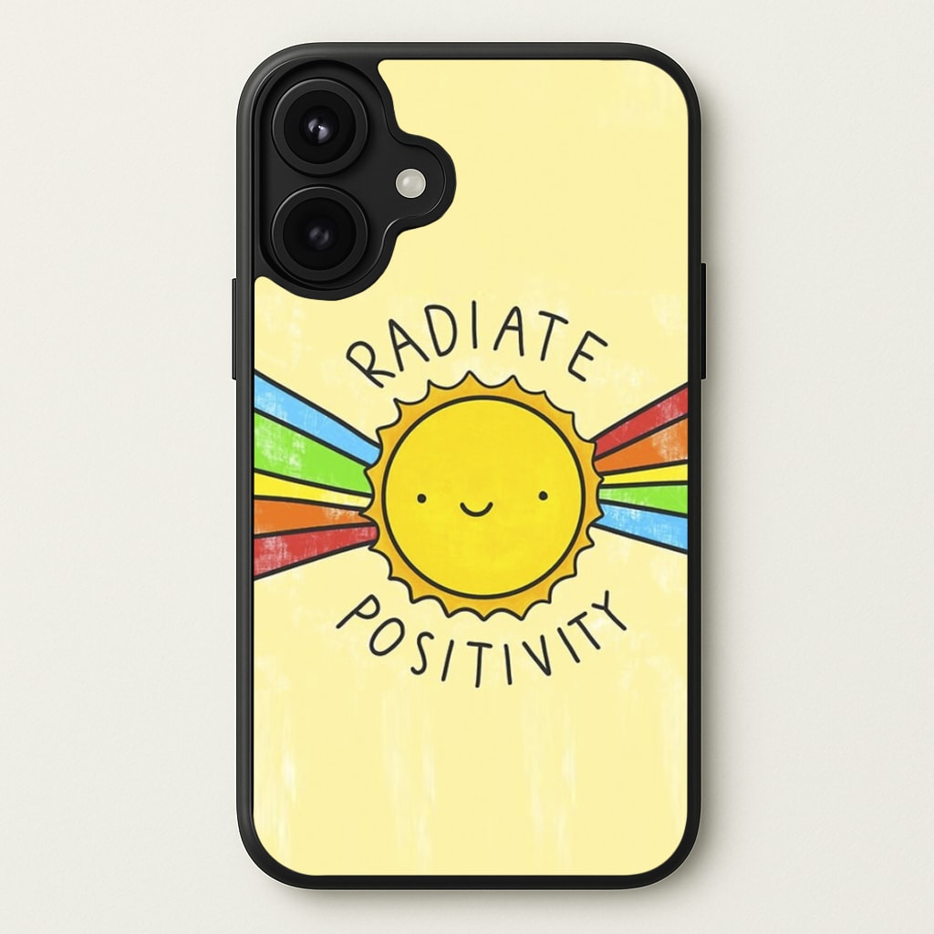 Radiate Positivity Sunshine - Positivity Phone Case for iPhone 17